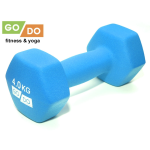 Гантель GO DO в матовой неопреновой оболочке 0,5-5 кг